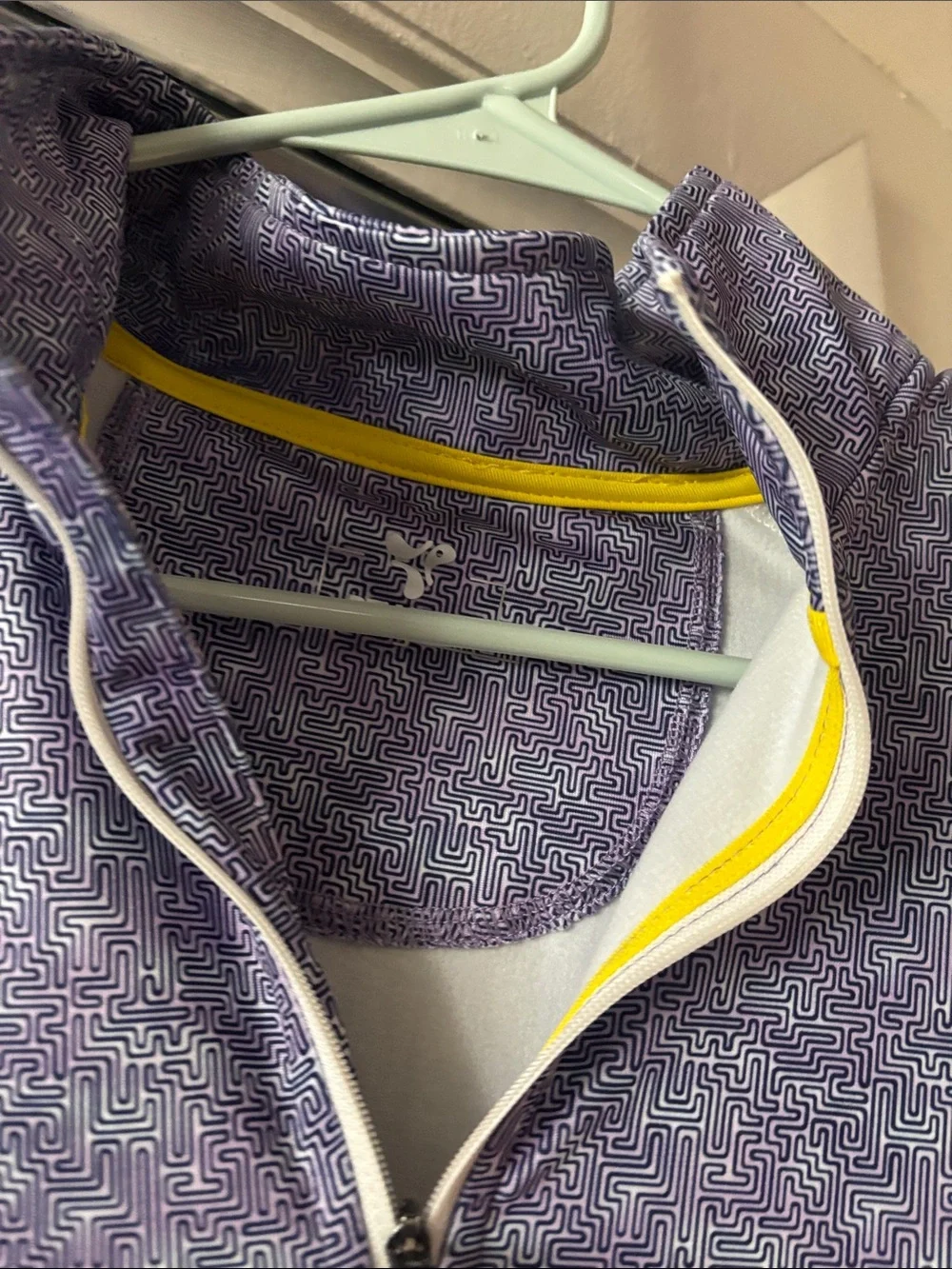 Men's Golf Heathered Lavender Quarter-Zip Pullover